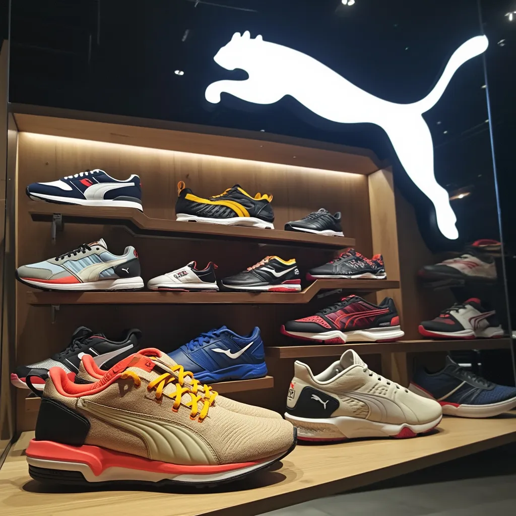 Puma logo a produkty